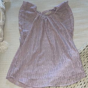 Loft Purple Shimmer Top